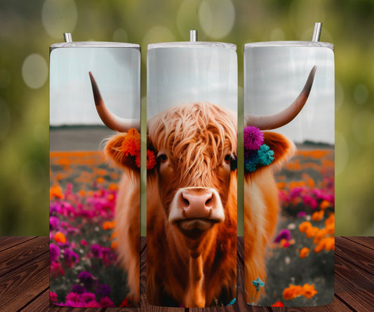 Fluffy cow tumbler